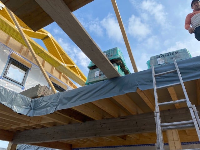 Structure bois et préparation couverture
